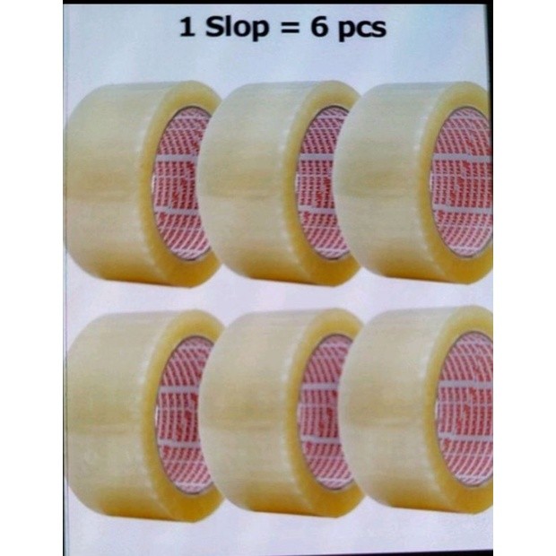 

1 slop (6 pics )Lakban Daimaru tebal OPP tape super Murah ready Bening / coklat bisa campur Original