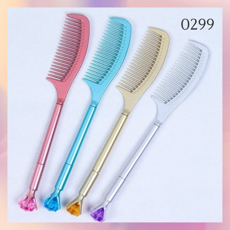

[1 Lusin/ 12 Pcs] Pulpen Bolpen Gel Pen Unik Bentuk Sisir Permata 0299 WE!!!