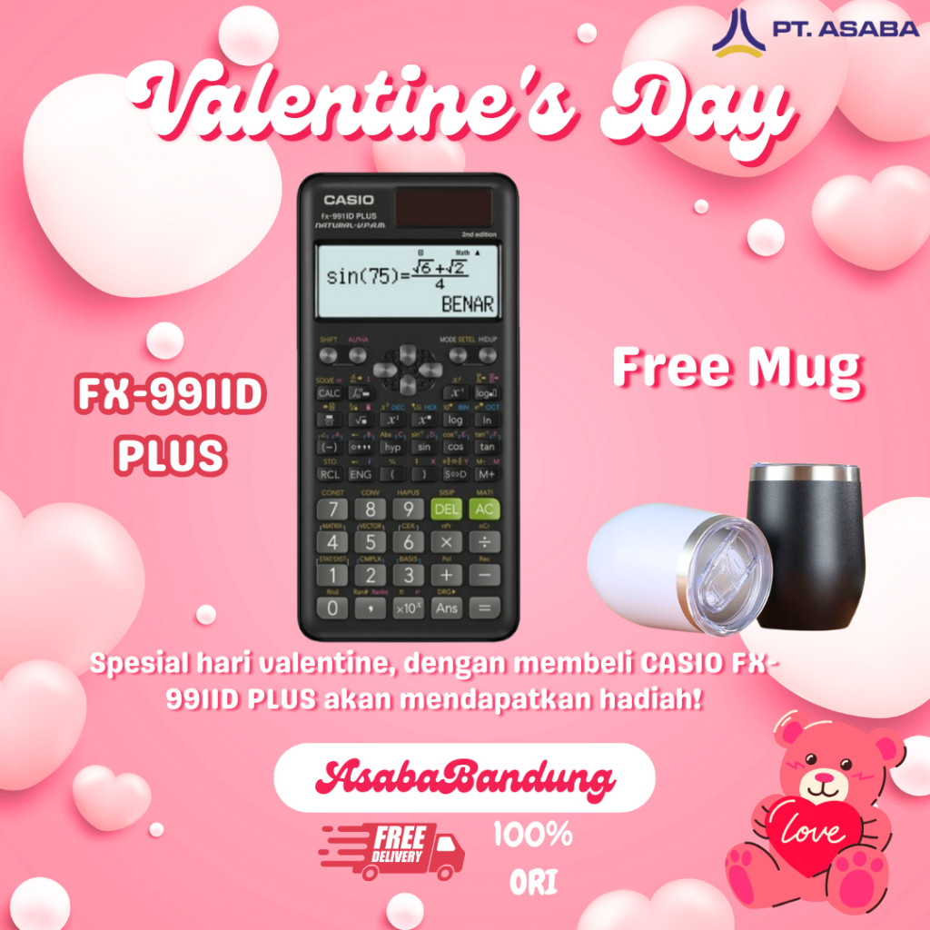 

Asaba Bandung - CASIO FX-991IDPlus -2nd edition- B.Indonesia - Kalkulator Sekolah Kuliah -