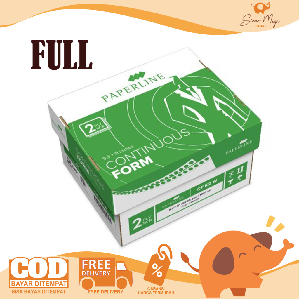 

[FULL] Paperline PPL Continous Continuous Form 2 PLY Warna TIDAK BAGI 2 WE!!