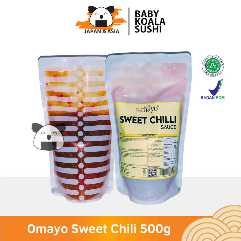 

OMAYO SWEET CHILI THAI SAUCE 500 g Halal Saus Pedas Manis Thailand
