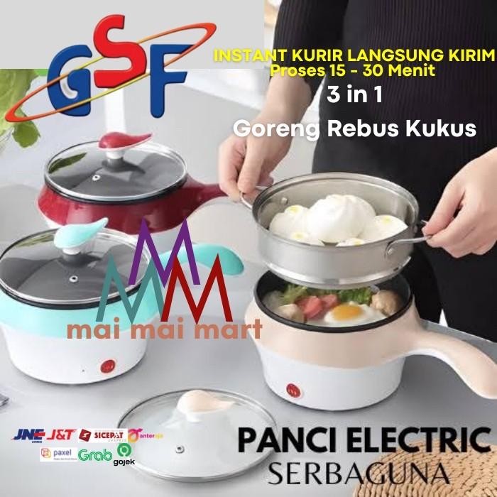Panci Listrik Multifungsi Kukus Goreng Rebus Panci Elektrik Q2 8518