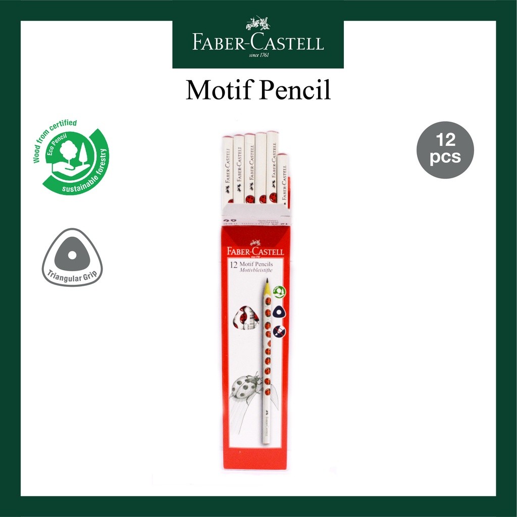 

Pensil 2B Motif Lady Bugs Faber Castell Per Box WE!!!