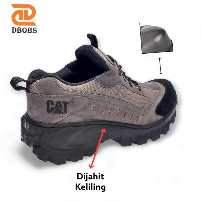 

Terlaris Sepatu Boots Pria Safety Cat Ujung Besi Terbaru