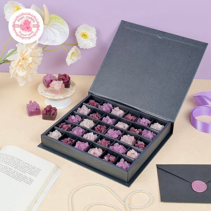 

PREMIUM JAPANESE CRYSTAL CANDY/KOHAKUTOU - 30 PCS - PURPLE SERIES