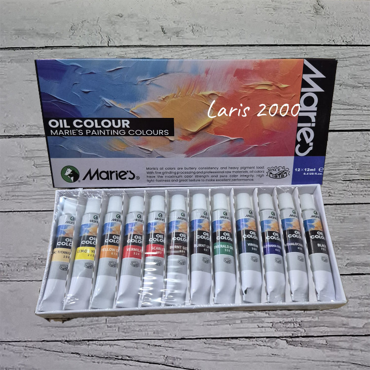 

Cat Minyak / Oil Color Maries 12 Warna
