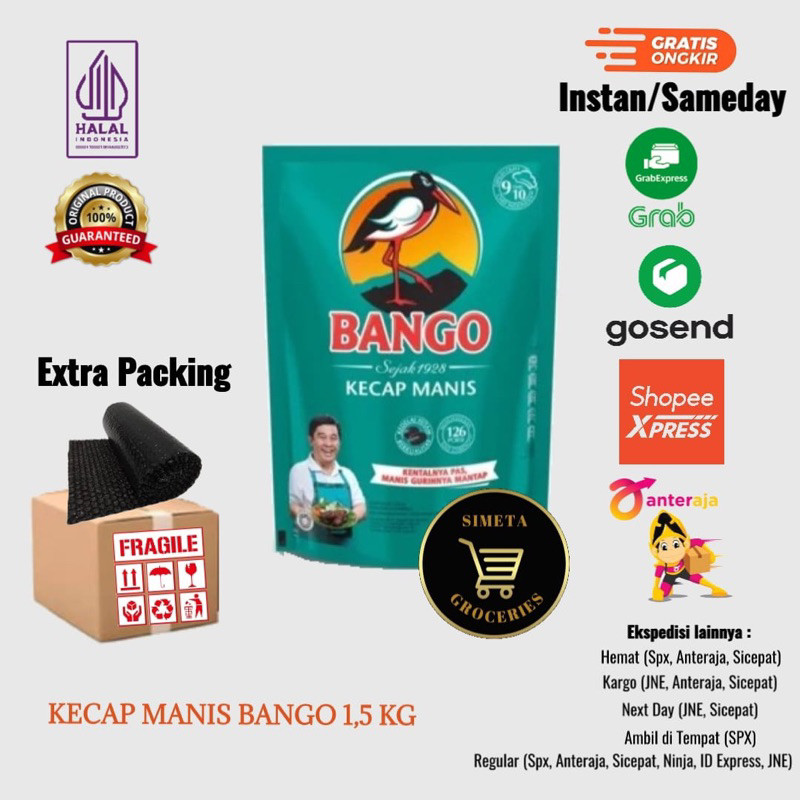 

Kecap Manis Bango 1,5Kg