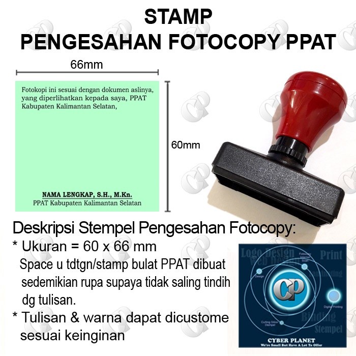 

Stempel PPAT Pengesahan Fotocopy WE!!