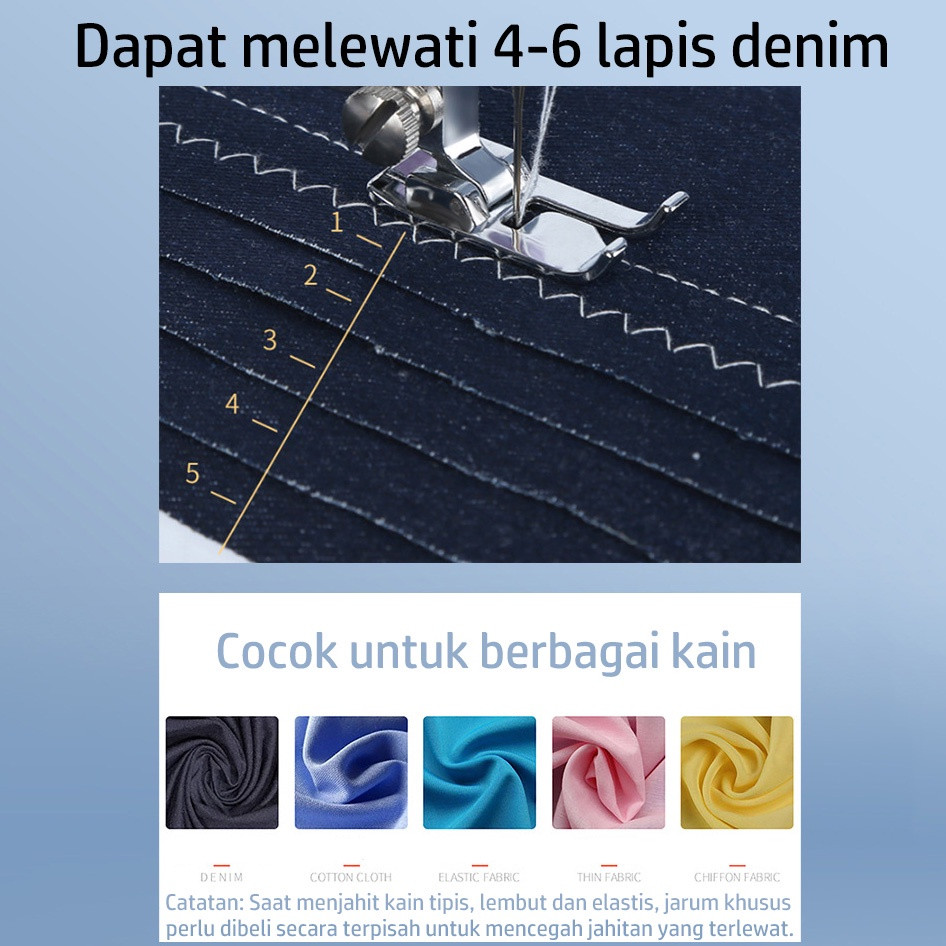 Mesin Jahit Mini Portabel +Lampu/Mesin Jahit Mini / Mesin Jahit Listrik Pakaian Jahit Tangan