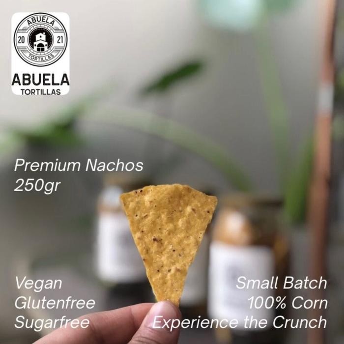 

Barbara.storee Abuela Tortillas - Tortilla Chips Vegan Glutenfre Nachos - Pouch 220gr Food Snacks