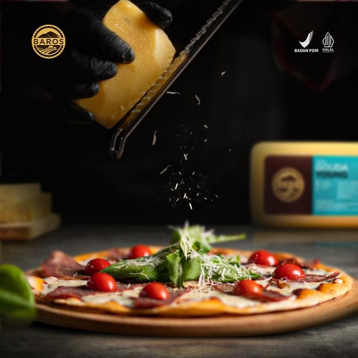 

BAROS KEJU GOUDA YOUNG - POTONGAN GOUDA CHEESE SUSU SAPI ASLI