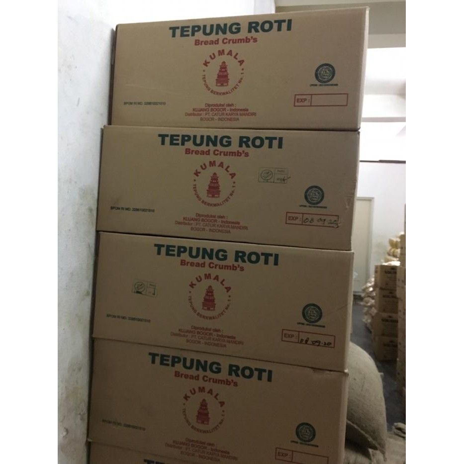 

SALE !!! TEPUNG ROTI DUS / TEPUNG ROTI KUMALA ( 20 BKS X 500G ) / TEPUNG PANIR READYY