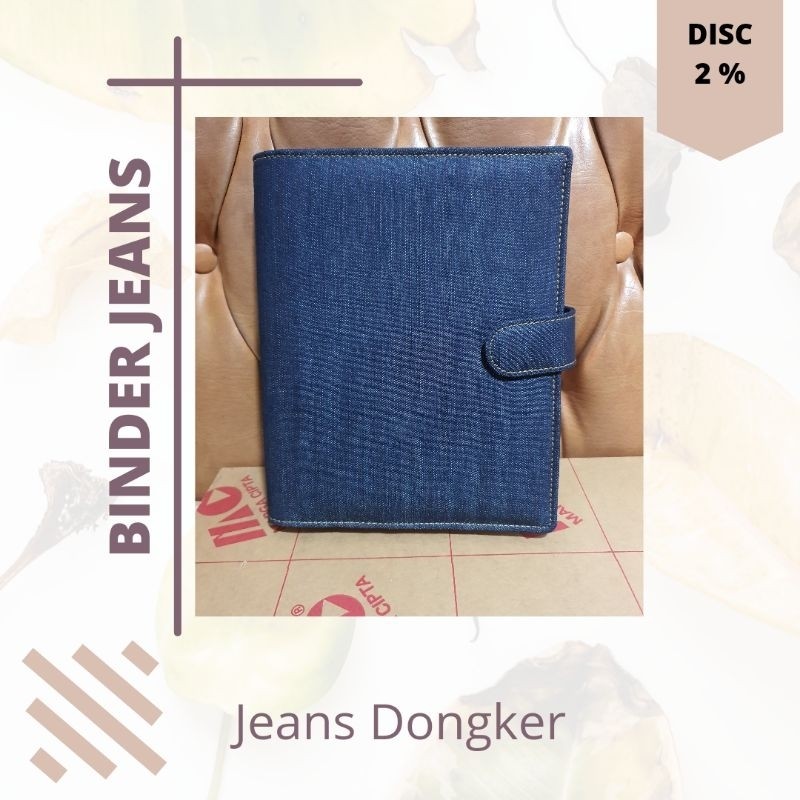 

Binder Bahan Denim Jeans A5 (20ring) WE!!