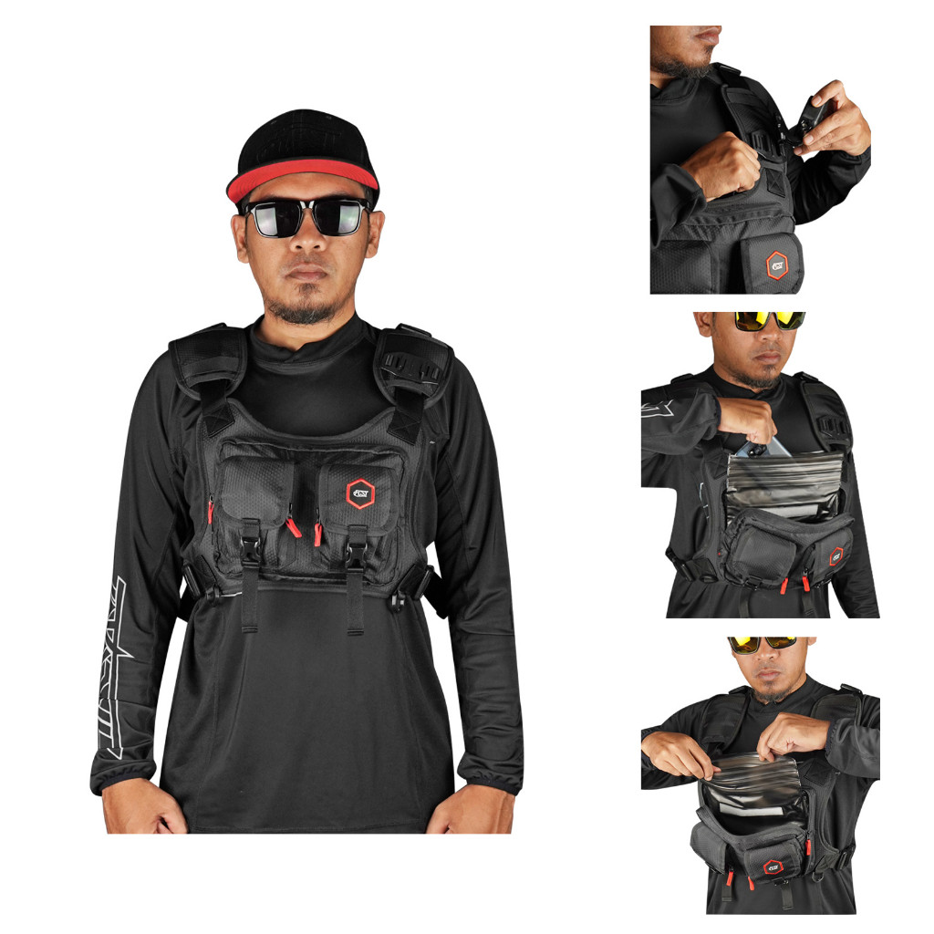 Firecast Tas Motor Cross Tas Adventure Tas Pancing Firecast Raw21 Chest Bag