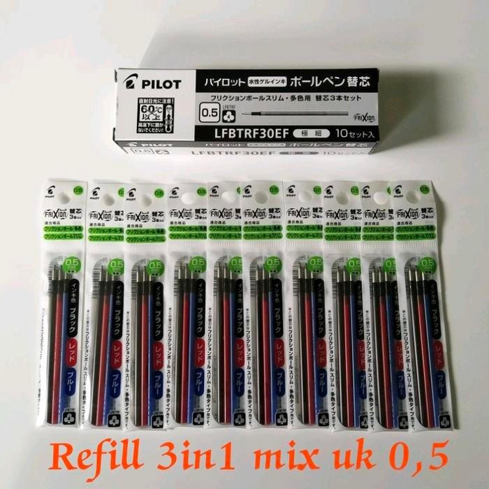 

Refill Pilot Frixion 3 in 1 / 4 in 1 ukuran 0,5 Stationery