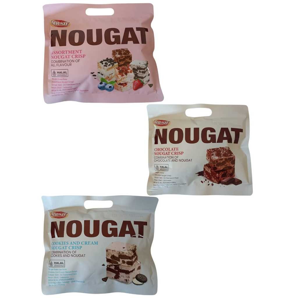 

MR.SIF NOUGAT CRISP 150g Assortment Strawberry Blueberry Chocolate Cookies & Cream WE!!