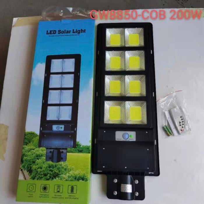 LAMPU JALAN TENAGA SURYA 200W COB PJU SOLAR CELL 200 WATT SNI