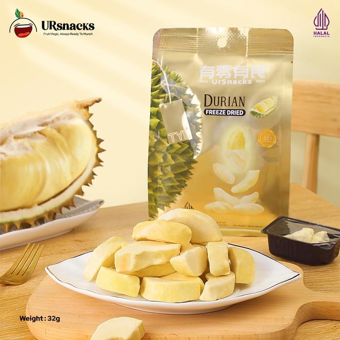 

Freeze Dried Durian - Snack Keripik Buah Durian Sehat Halal