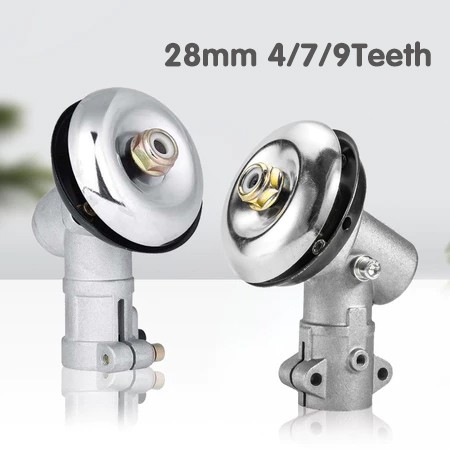 Silver Gear Case Kepala Pisau Mesin Potong Rumput Potong Padi Single-Ear 28mm