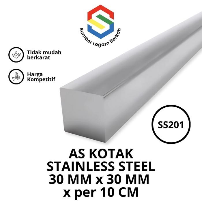 As Kotak 30 Mm X 30 Mm Stainless Steel 201