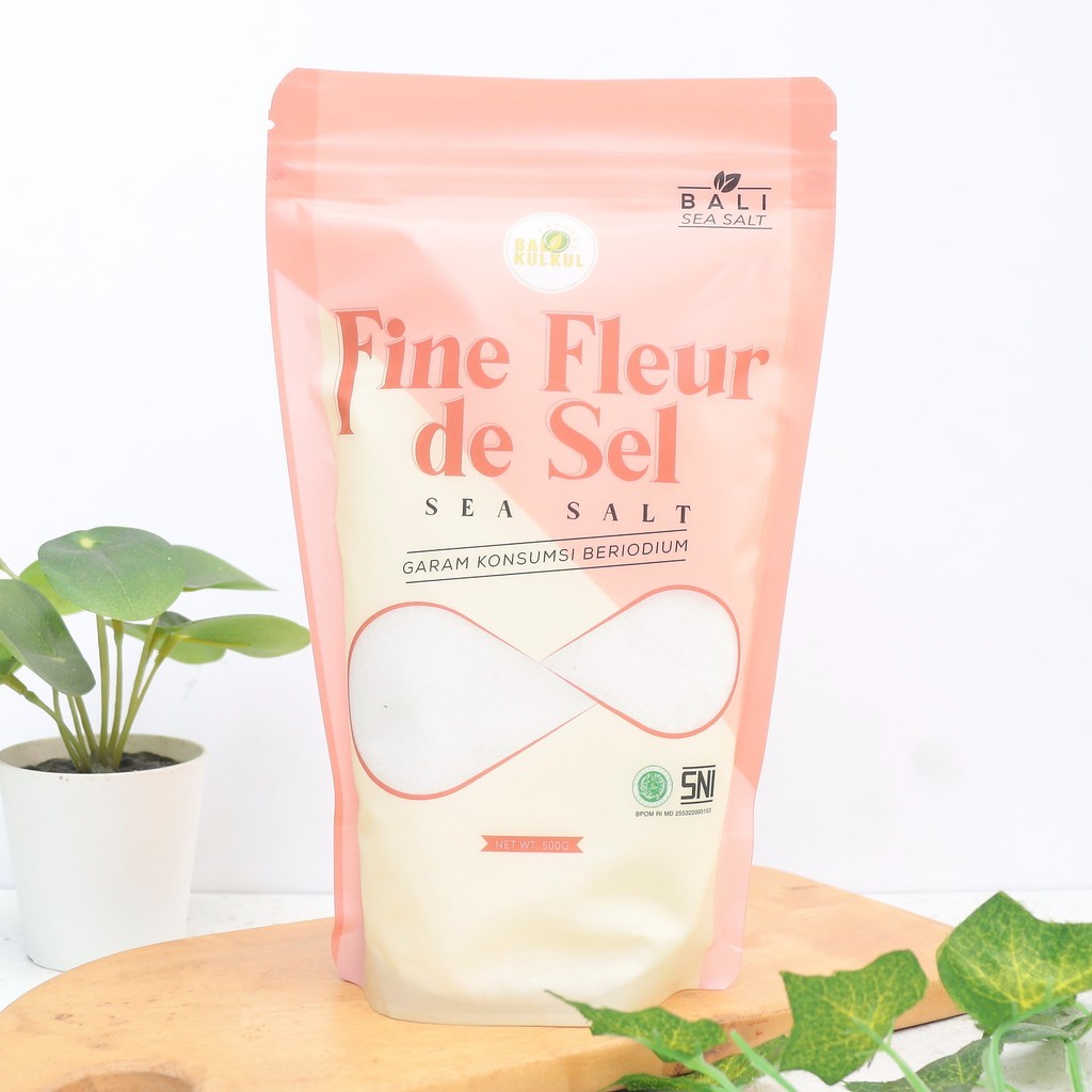 

500G FINE FLEUR DE SEL BALI SEA SALT GARAM HALUS - BALI KULKUL