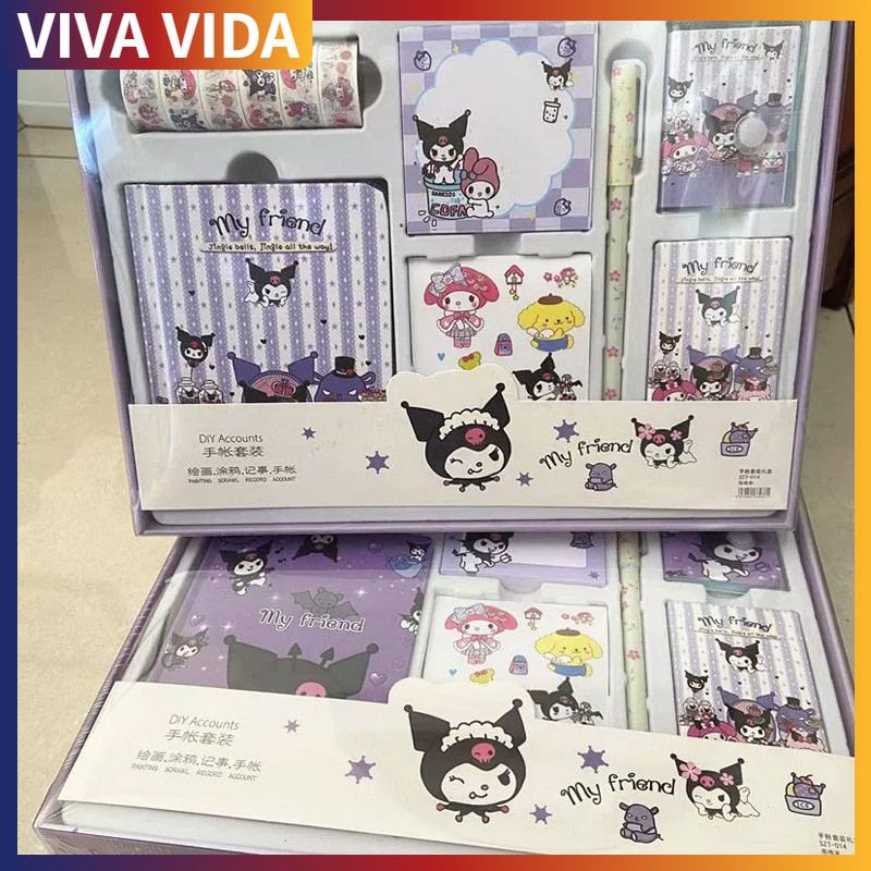 

7 IN 1 Paket Jurnal Alat Tulis hampers hadiah diary diari journal isi set alat tulis buku memo notes