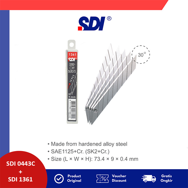 

PAKET BUNDLING SDI 0443C Ingenuity Cutter + SDI 1361 30 Degree Cutter Blade