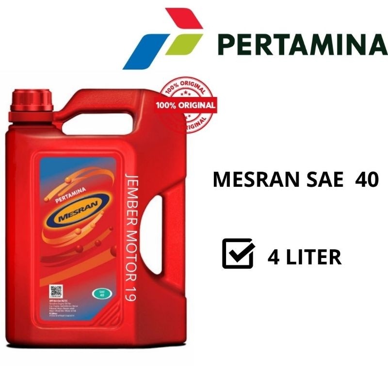 Maylikania Oli Pertamina Mesran Sae 40 Original 4 Liter