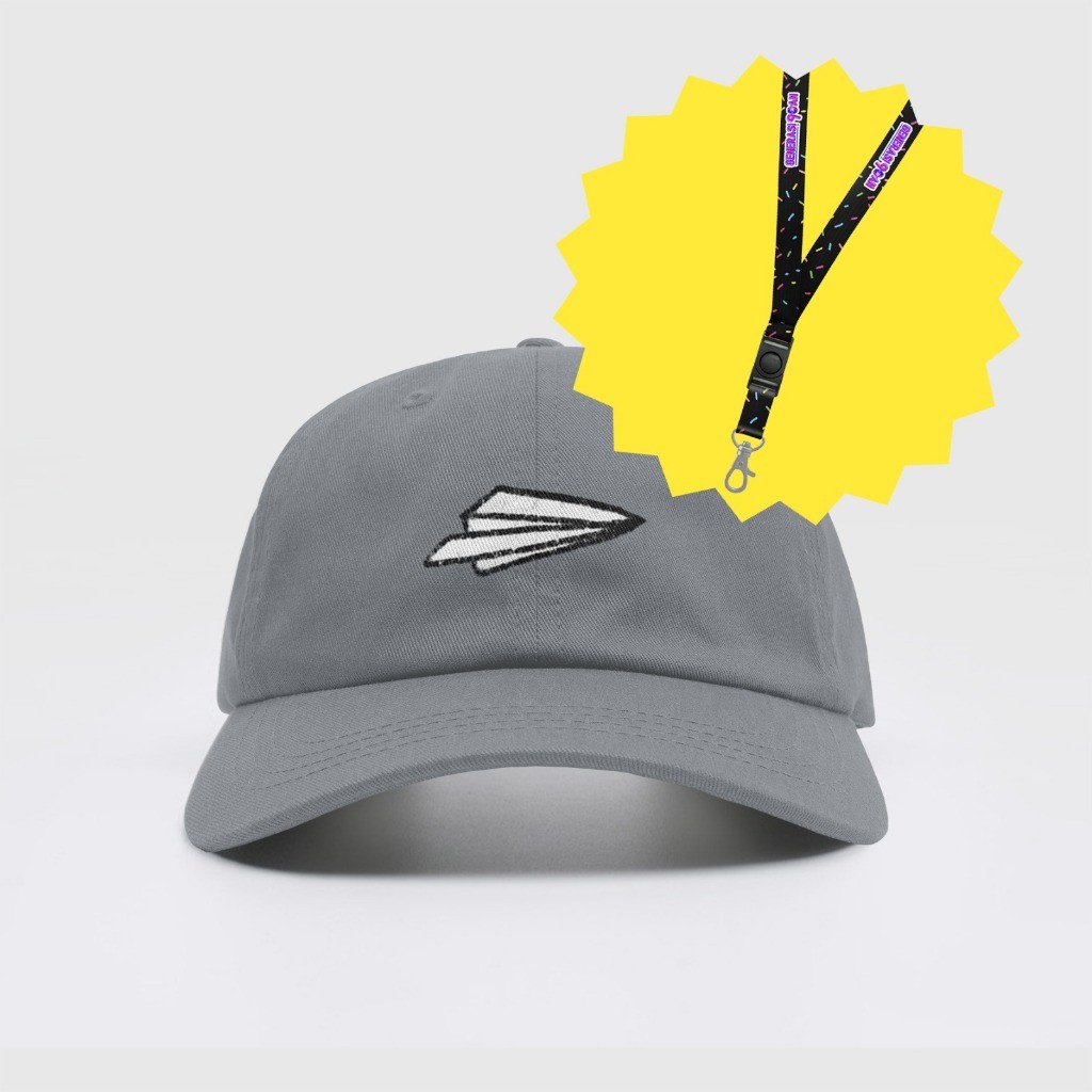 

Bundle Topi Pesawat Abu + Lanyard Generasi90an