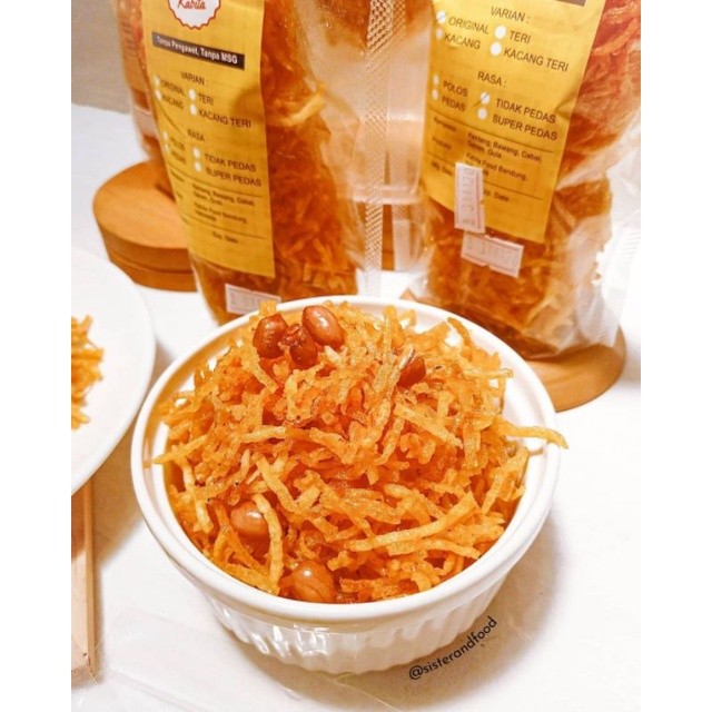 

Olivoliv Snack Kentang Mustofa Kabita 100Gr - Tanpa Msg Premium Pedas Manis Balado Kriuk Kering
