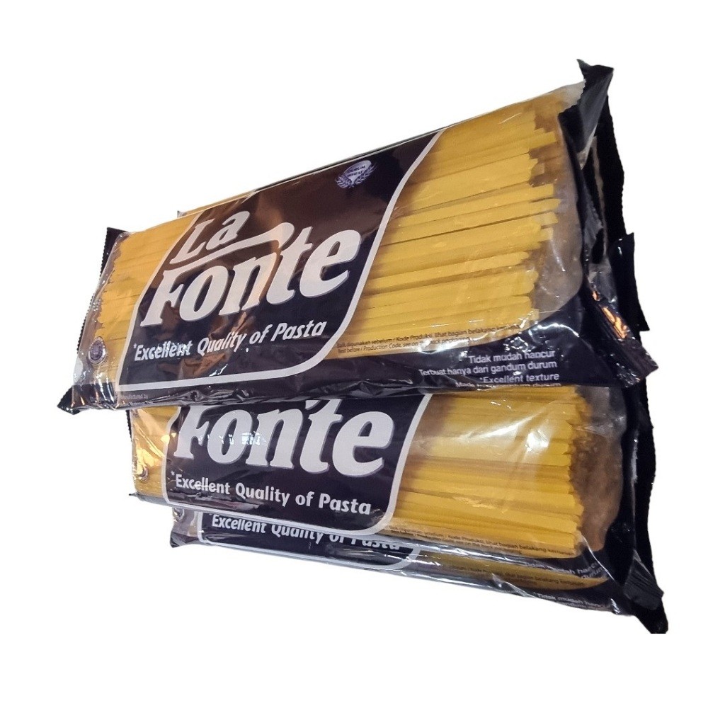 

Olivoliv Snack Spaghetti Spageti Spagheti Fettucine Fusili Macaroni Makaroni La Fonte 500Gram