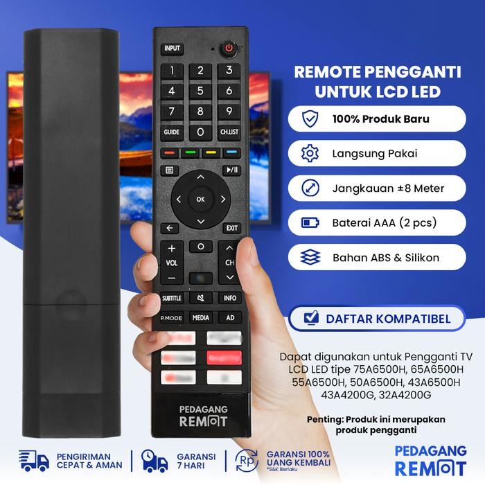 Remot Remote TV Hisense LCD LED Android TV UHD 4K 43A6500H 50A6500H