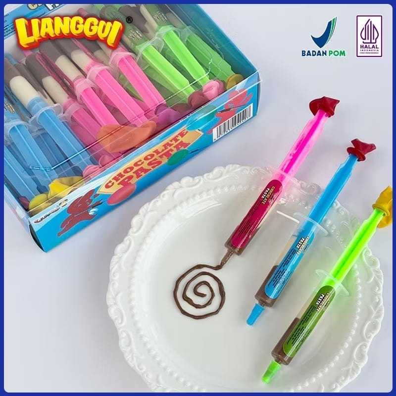 

Olivoliv Snack Coklat Pasta Suntik Luvmi Box Isi 30 Pcs