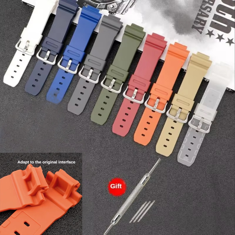 Waterproof Resin Wat  Strap For Gbd-800 Gba-800 Gma-B800 810 Gbd-800 Ga-800 Replacement Wat band