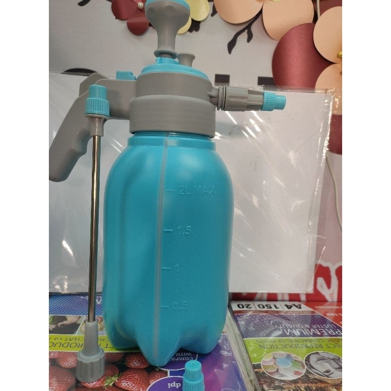 Flowersbloom Semprotan Hand Sprayer Pompa Tabung Ukuran 2 Liter Violet Untuk Semprotan Tanaman Dll