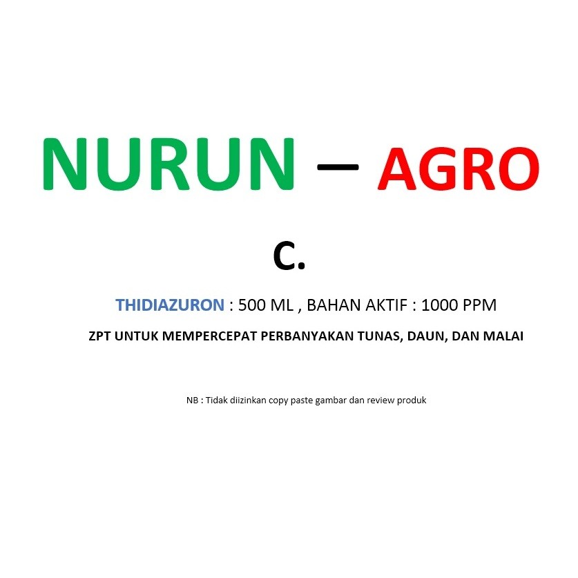 Flowersbloom Hormon Zpt Thidiazuron Tdz Murni Perbanyak Tunas Dan Malai 500Ml