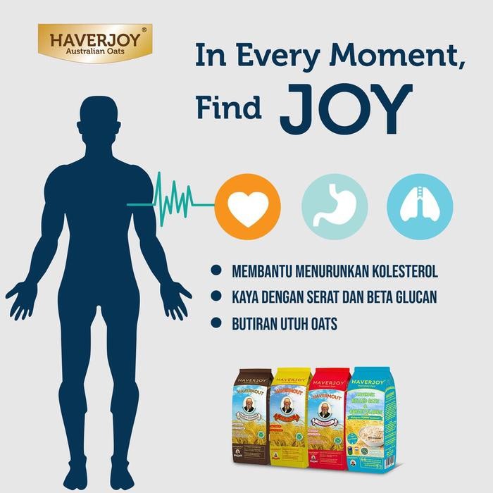 

JTTOP" HAVERJOY HAVERMIX INSTANT OATS & CHOCO CHIPS 500G