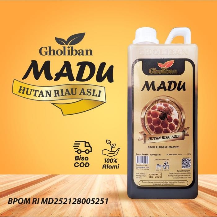 

JTTOP" MADU HUTAN ASLI RIAU GHOLIBAN 1KG MENGANDUNG BEEPOLLEN DAN ROYAL JELLY