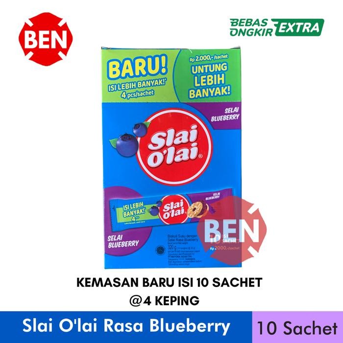 

JTTOP" SLAI OLAI BLUEBERRY 1 PAK BOX 12 BUNGKUS PCS - O'LAI SELAI UNGU DUS