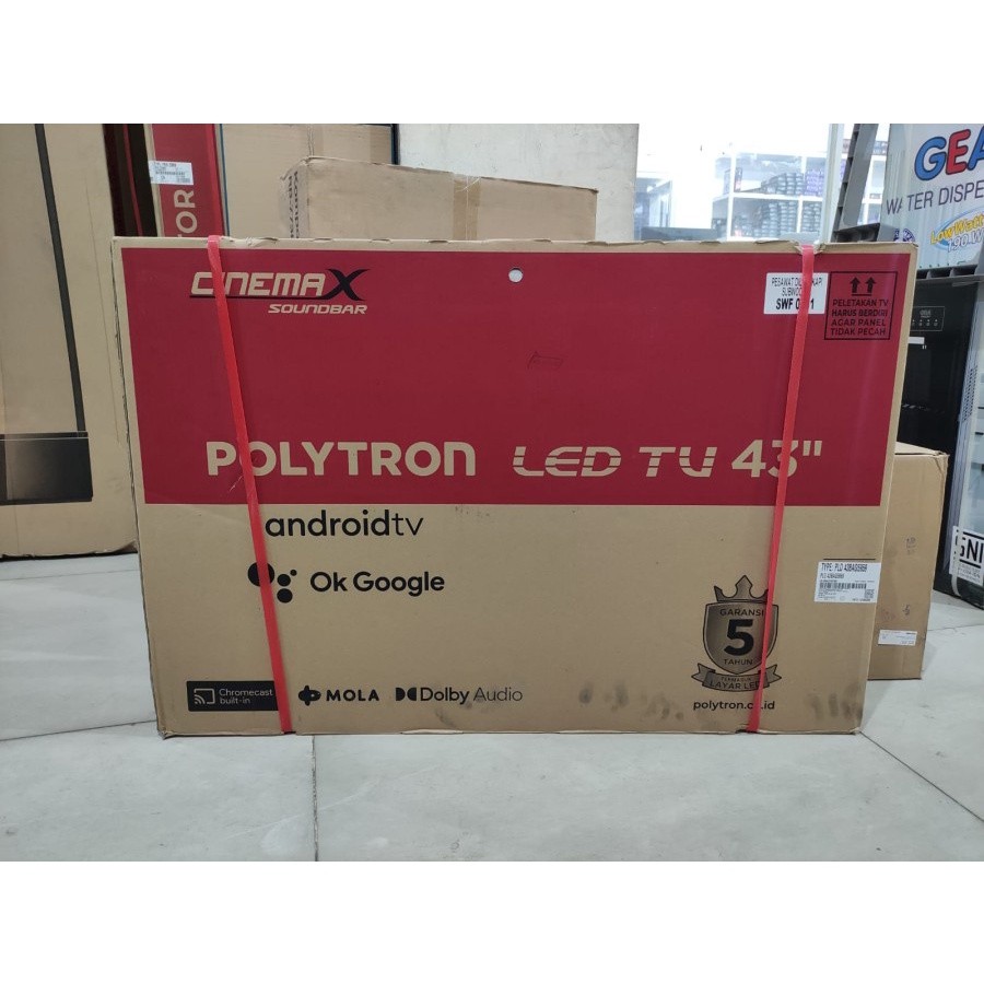 LED TV POLYTRON 43" 43BG9058 43 INCH 43BAG9953 USB MOVIE ANDROID SOUNDBAR new