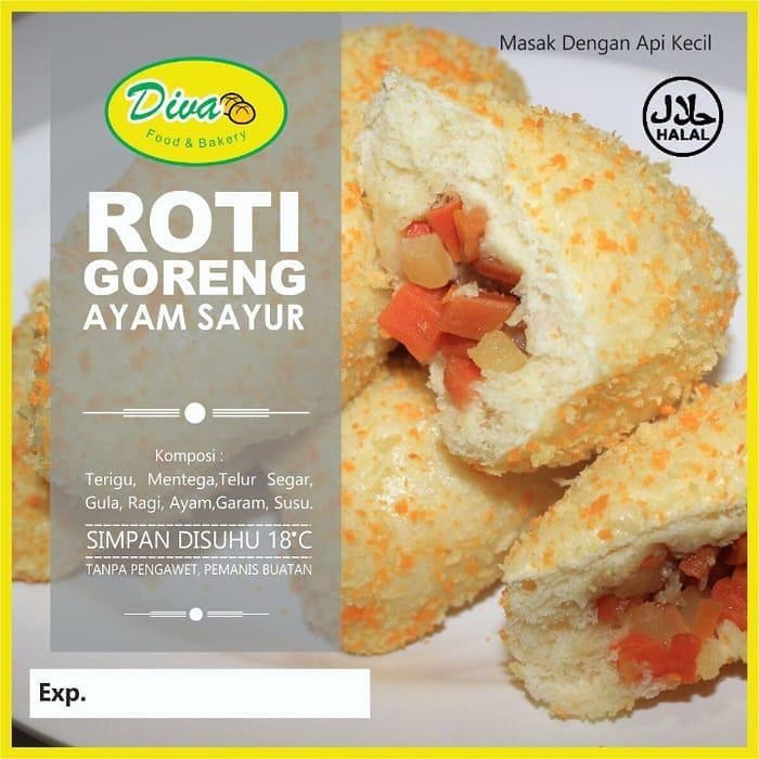 

JTTOP" ROTI GORENG ISI AYAM SAYUR FROZEN ISI 10PCS/PAX