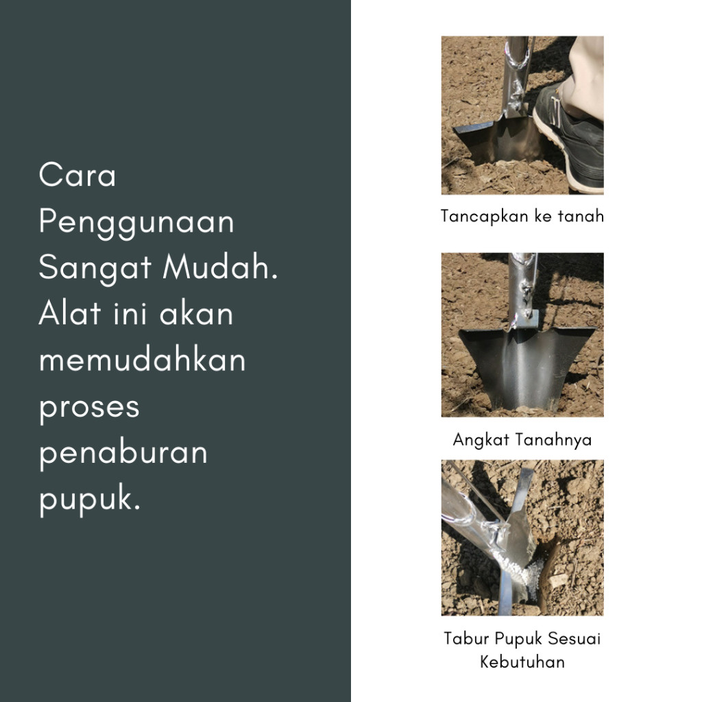 Happygardens Alat Penabur Pupuk Tas Padat Butiran