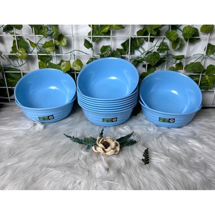 New ` Mangkok Ulir Melamin Golden Flying Fish Lusinan