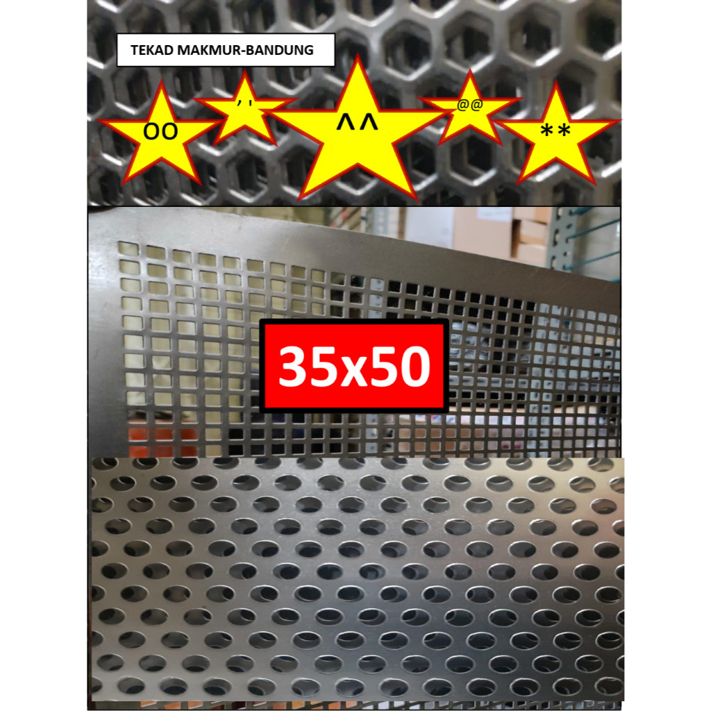 Plat 35x50 - Plat Besi Ram Speaker - Ram Grill Plat Lubang - Ram Grill Box Sound