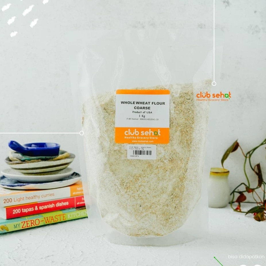 

Club Sehat - Whole Wheat Flour Coarse 1Kg Tepung Gandum Kasar
