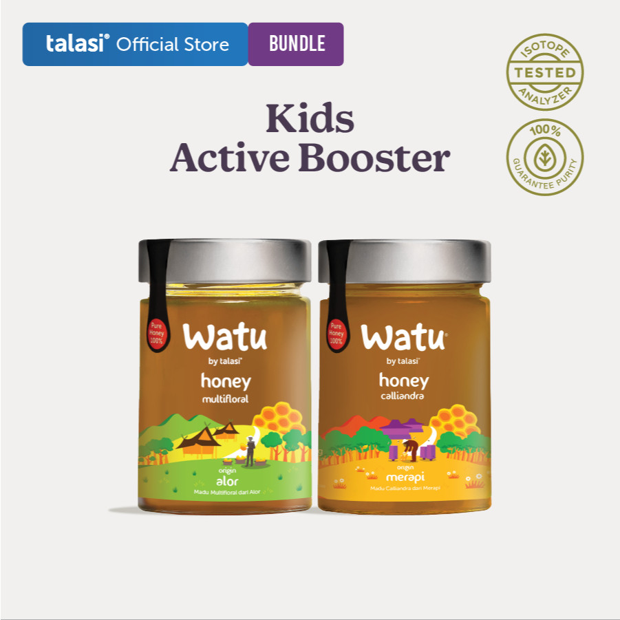 

KIDS ACTIVE BOOSTER - ALOR & MERAPI, WATU HONEY BUNDLE 100% ORIGINAL