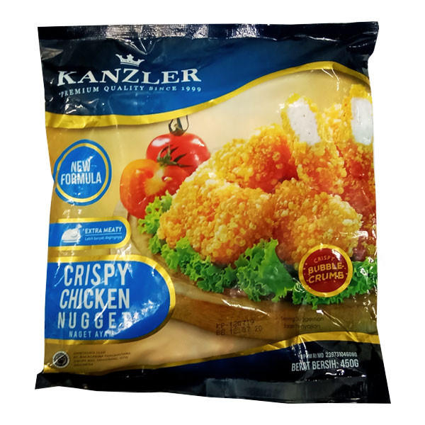 

KANZLER CHICKEN NUGGET CRISPY 450 GR 100% ORIGINAL