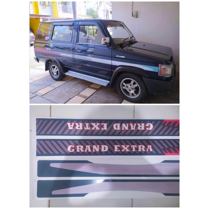 stiker kijang grand extra 1.5 / list body kijang grand extra 1.5