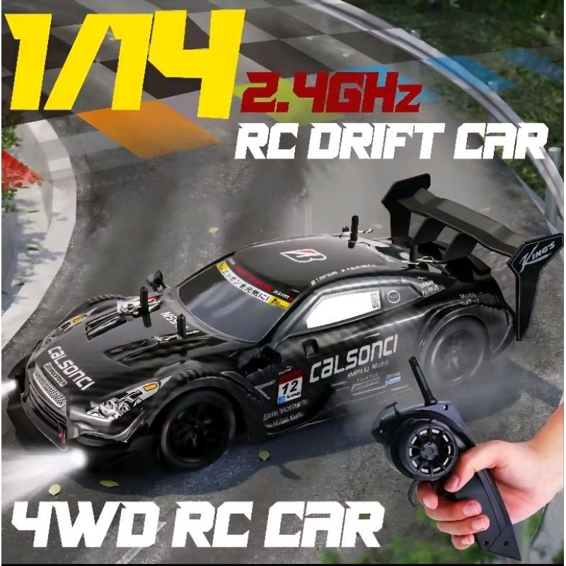Mobil RC Drift Racing Mobil Remote Drift Super Turbo skala 1:14 Rc Drift Racing Mobil Nissan GTR