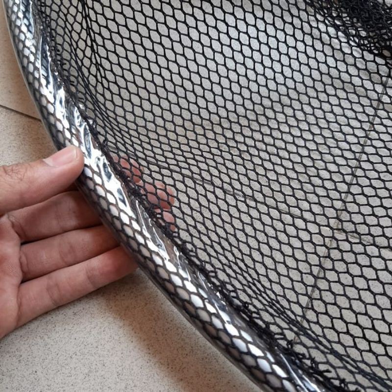 serokan serok seser almunium diameter 30 40 50 60 cm panjang gagang 50 100 cm kolam ikan koi arwana